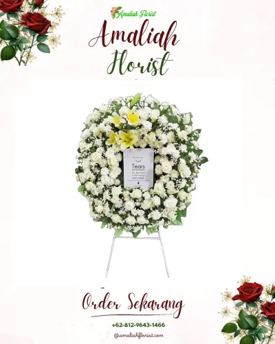 Krans Bunga Duka Cita di Kartini
